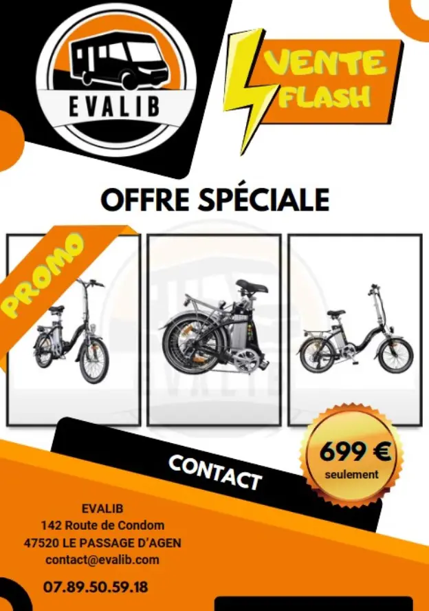 OFFRE SPÉCIALE : Vélo à Assistance Électrique (VAE) Pliable E-SCAPE CLASSIC 🚴♂️
